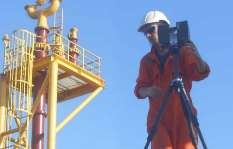 Сканирование нефтегазовой платформы